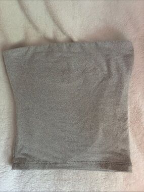 Grey Strapless Tube Top